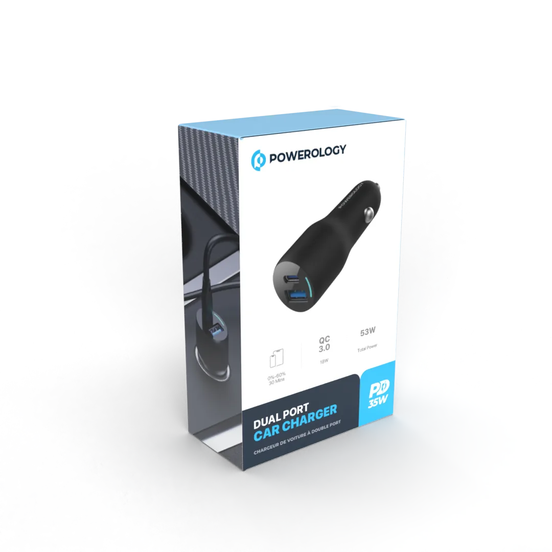 Powerology Dual Port Car Charger
