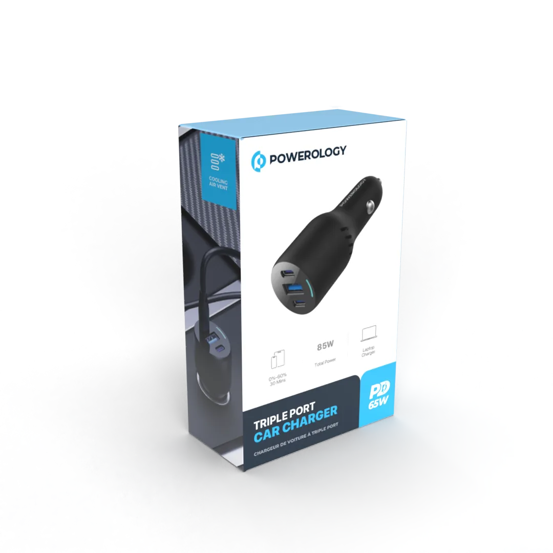 Powerology Triple Ports Car Charger