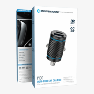 Powerology Pico Dual-Port Car Charger