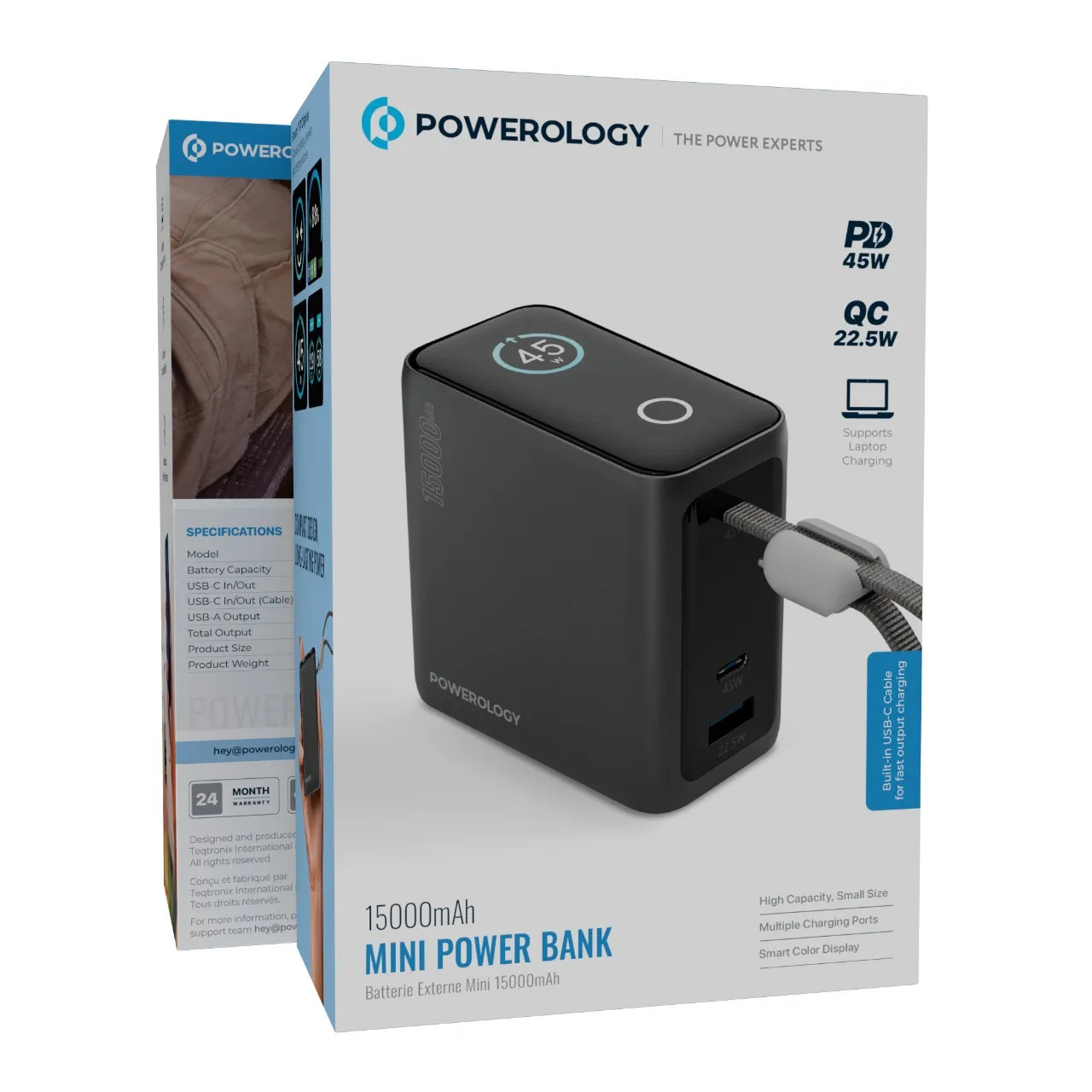 Powerology 15000mAh Mini Power Bank