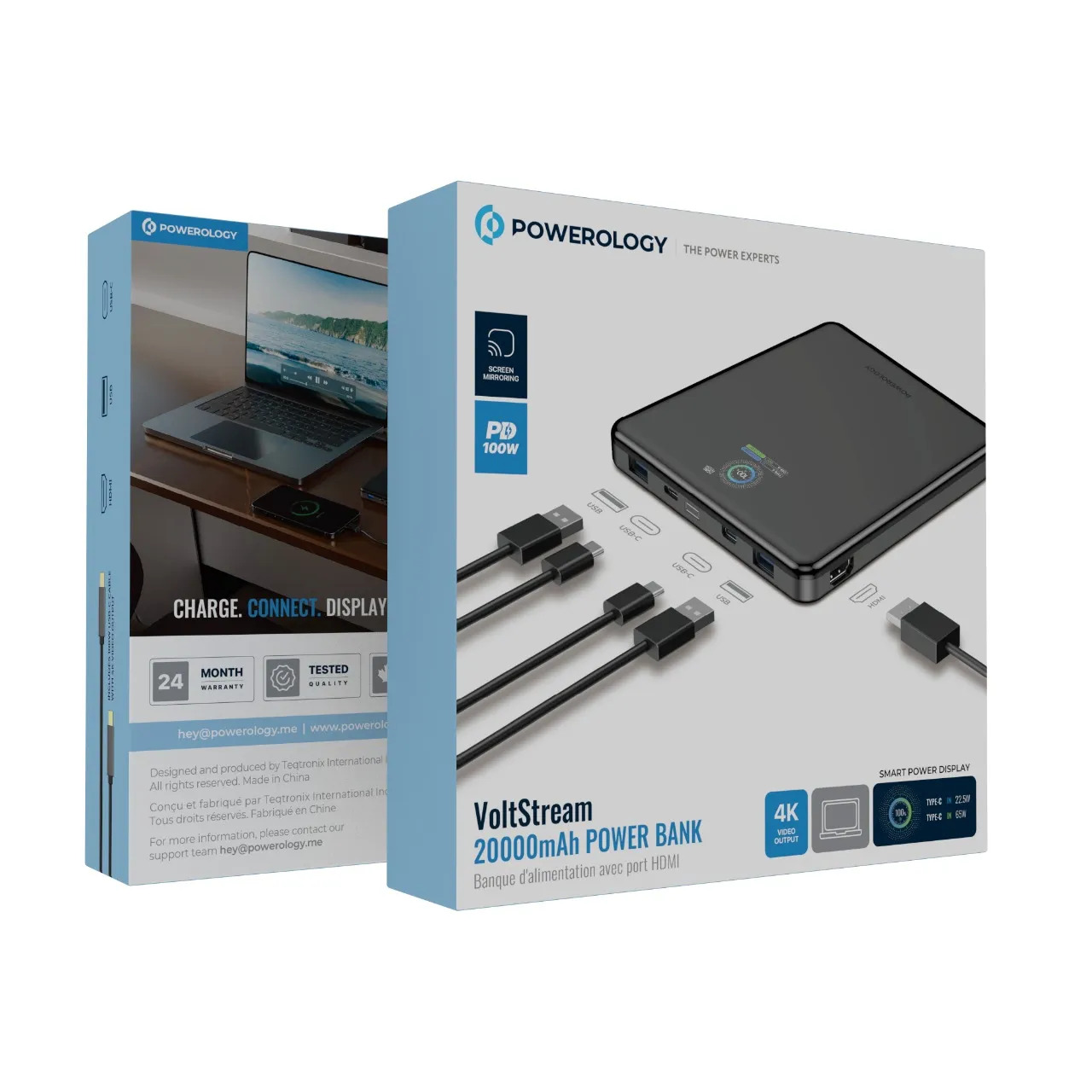 Powerology VoltStream 20000mAh Power Bank