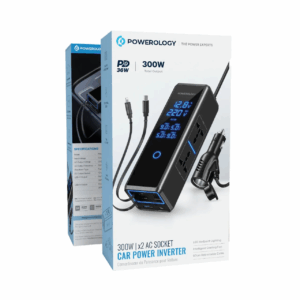 Powerology 300W  | x2 AC Socket Car Power Inverter