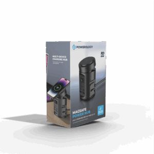 Powerology Magsafe Power Hub USB-C Power Delivery And USB-A QC 3.0