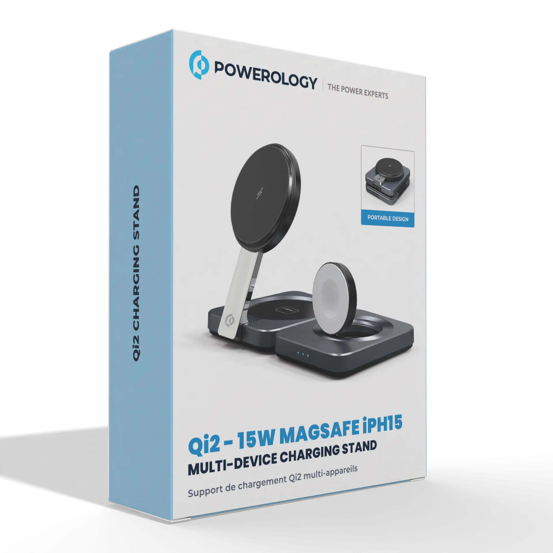 Powerology 3-in-1 Foldable Magnetic Wireless Charger