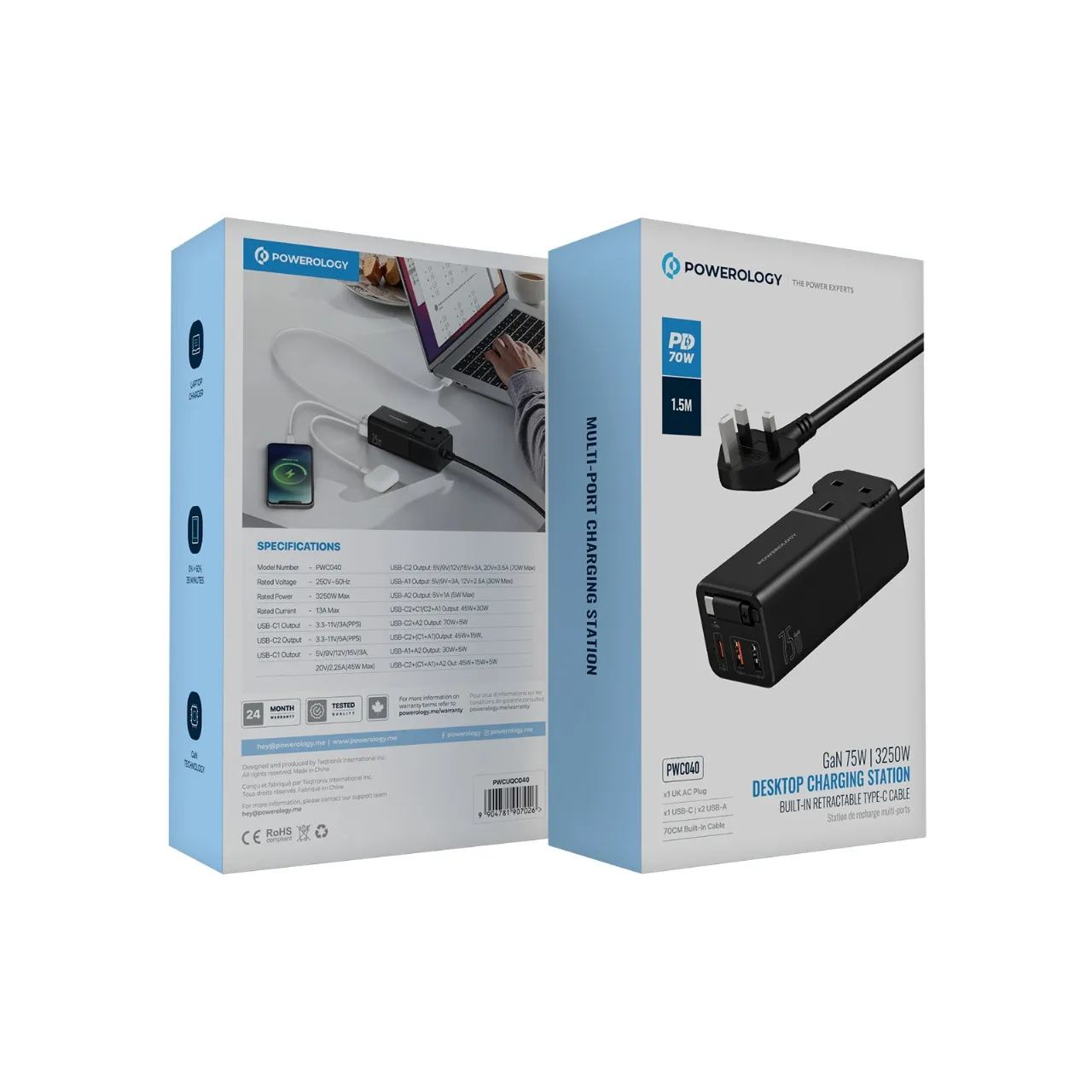 Powerology Desktop Charging Station