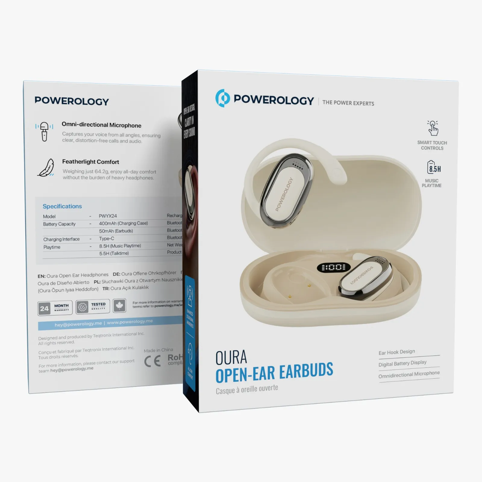 Powerology Oura Open-Ear Headphones
