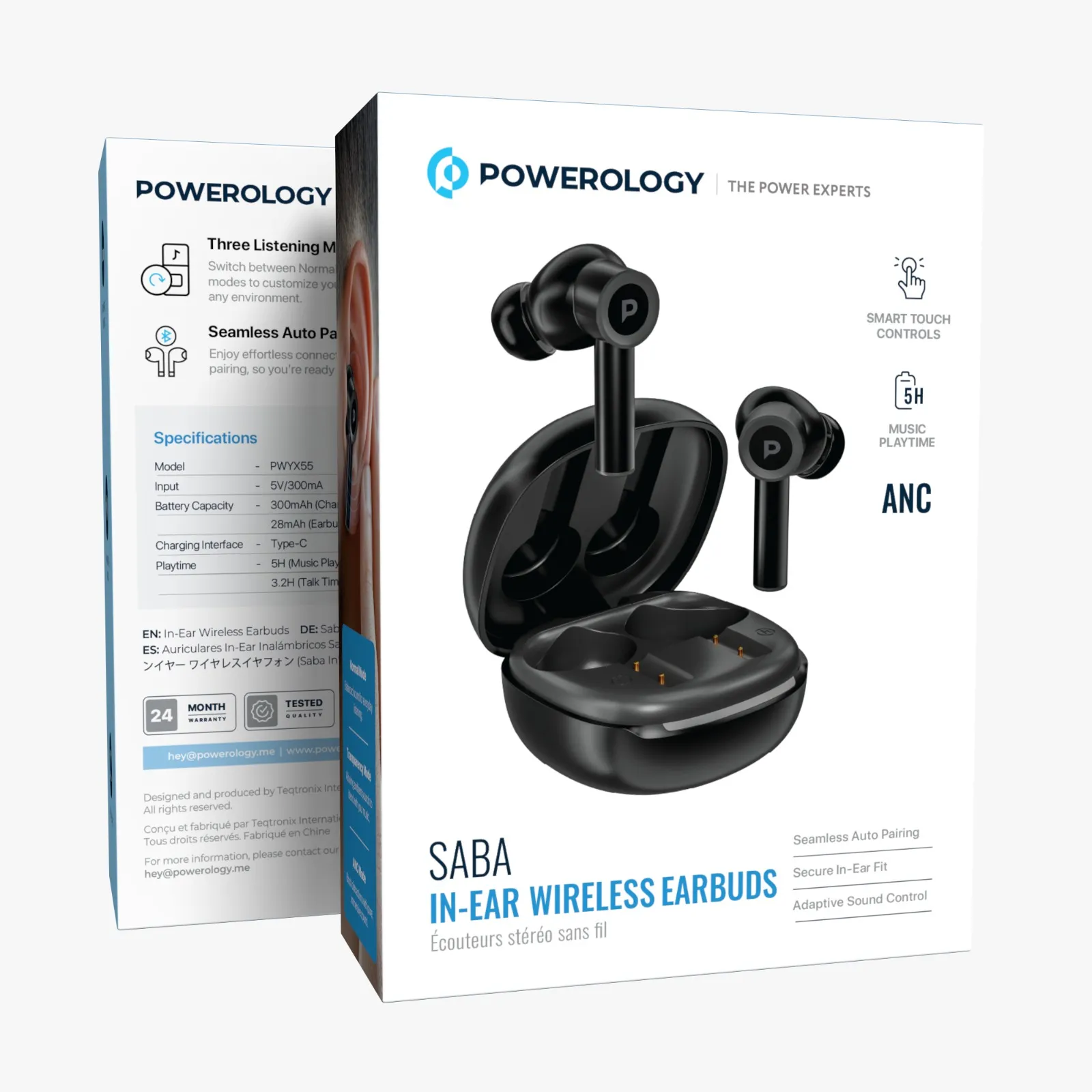 Powerology SABA In-Ear Wireless Earbuds