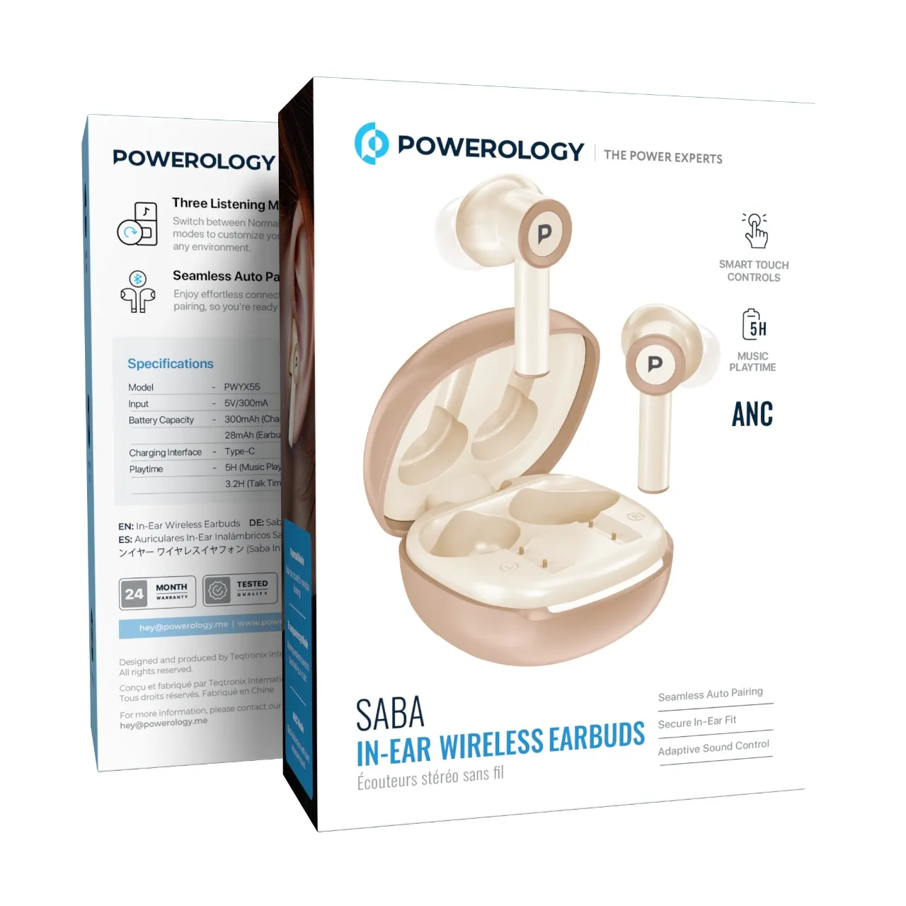 Powerology SABA In-Ear Wireless Earbuds