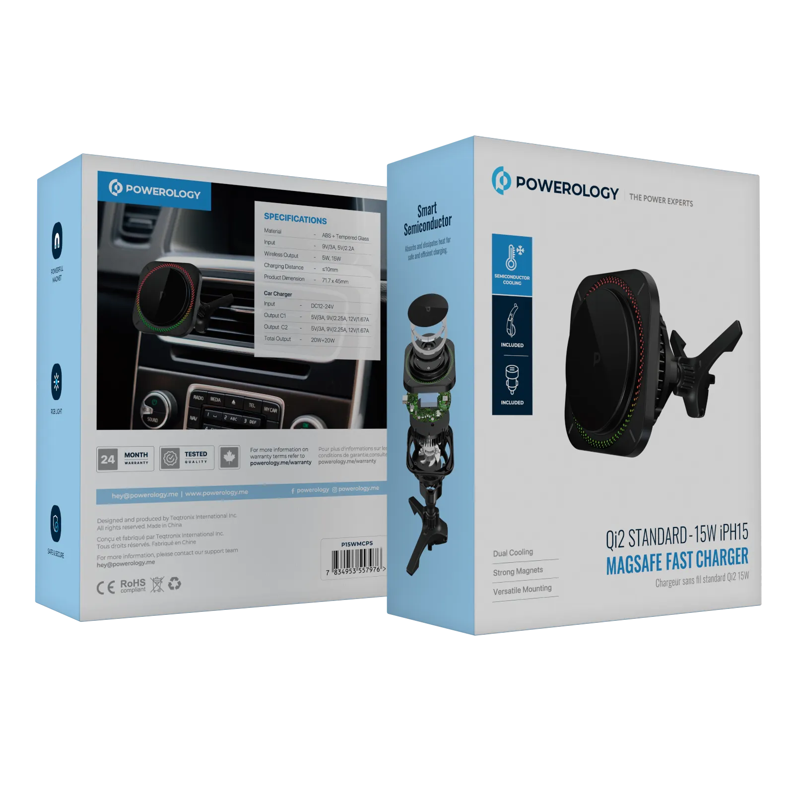 Powerology Qi2 Standard Magsafe Fast Charger