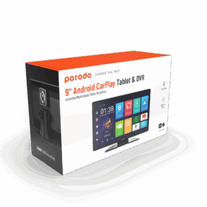 Porodo 9″ Android Carplay Tablet & DVR Unlimited Multimedia & Video Recording