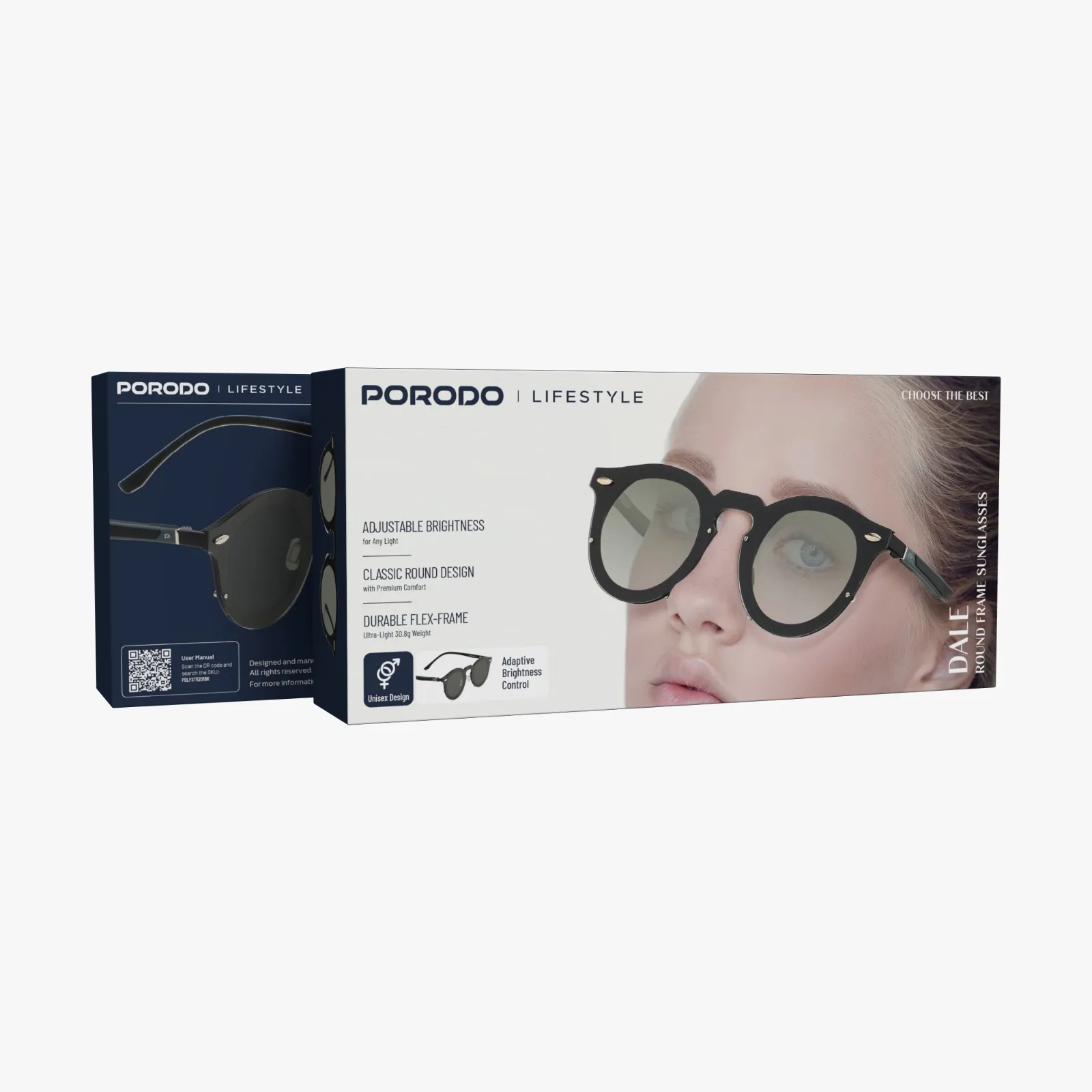 Porodo Lifestyle Dale Round Frame Sunglasses