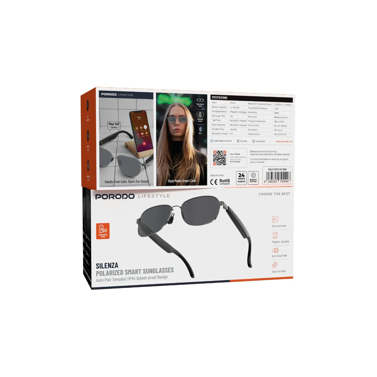 Porodo Lifestyle Silenza Polarized Smart Sunglasses