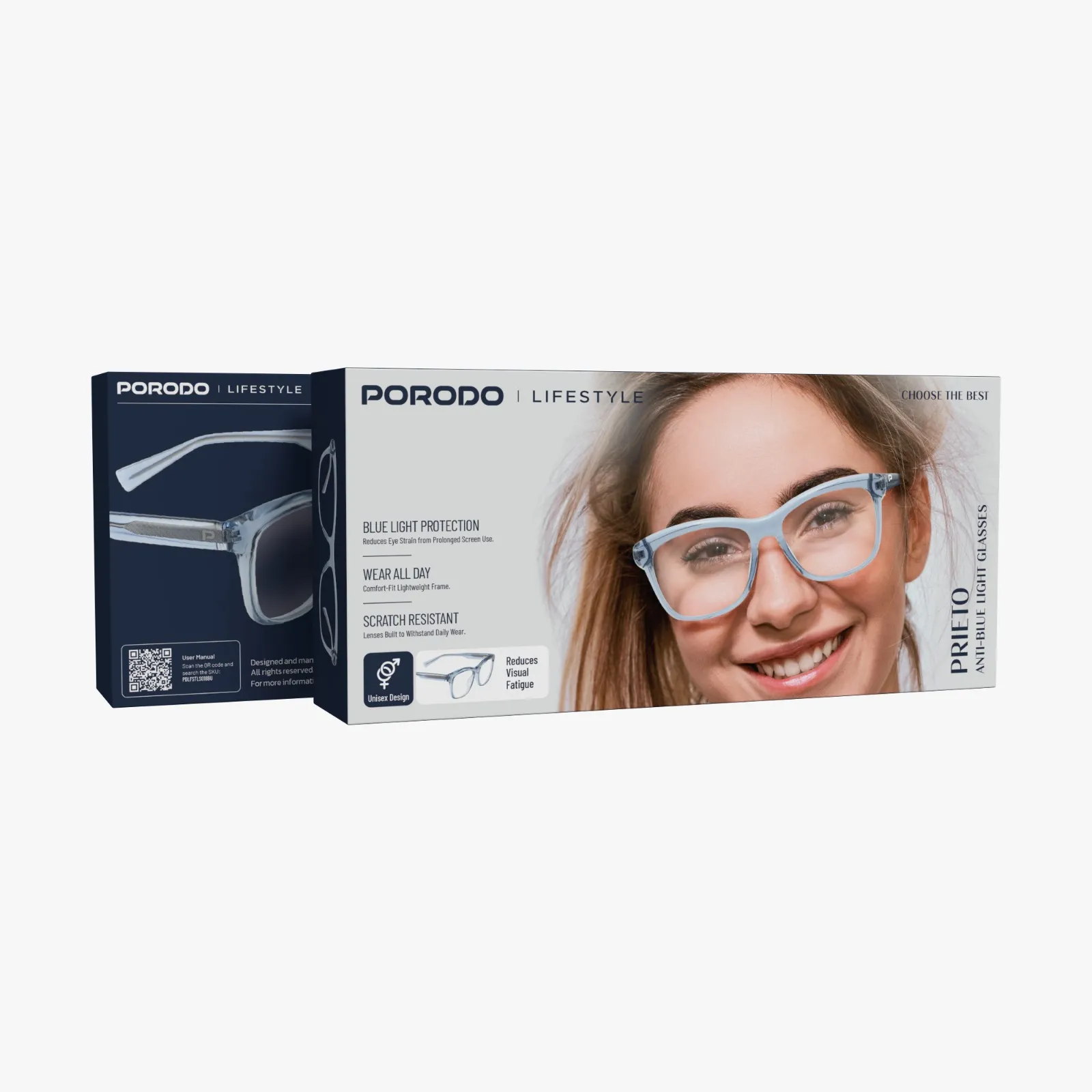 Porodo Lifestyle Prieto Anti-Blue Light Glasses
