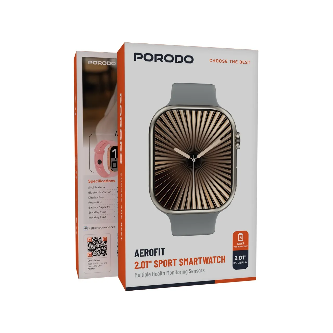 Porodo Aerofit 2.01″ Sport Smartwatch