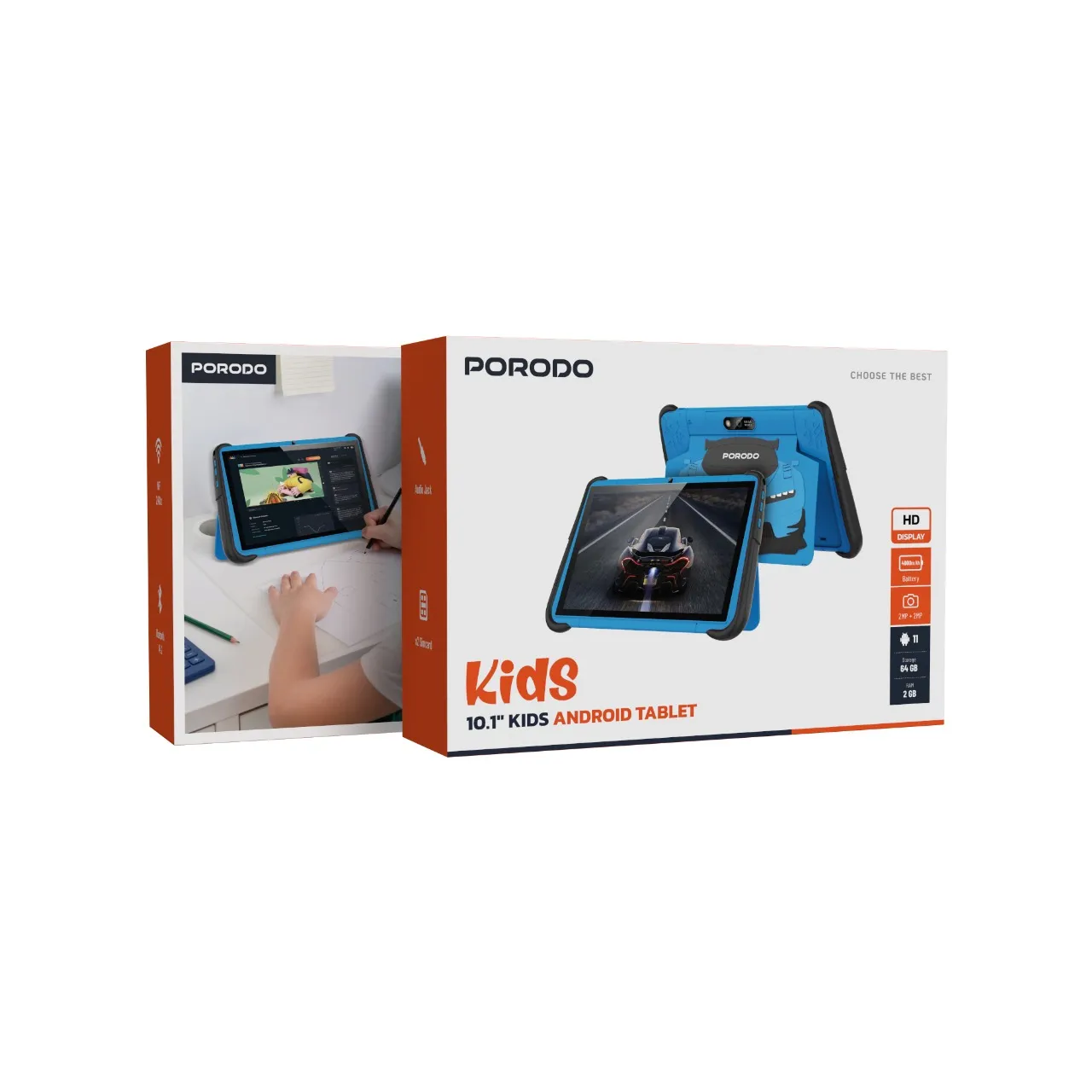 Porodo 10.1″ Kids Android Tablet
