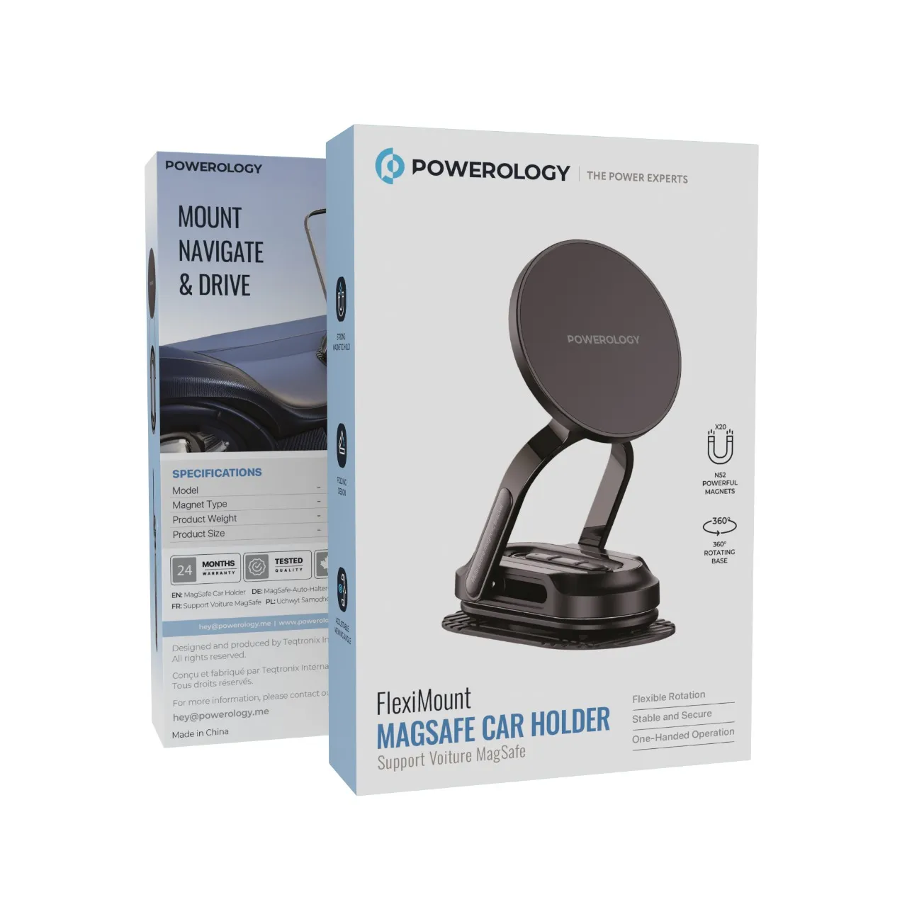 Powerology FlexiMount MagSafe Car Holder