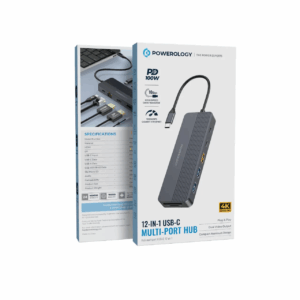 Powerology 12-In1 USB-C Multi-Port HUB