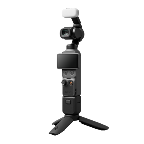 DJI Osmo Pocket 4 Creator Combo, Pocket Gimbal Vlog Camera, 1″ CMOS & 4K/240fps, 3-Axis, 2× Lossless Zoom, 107GB Built-in Storage, Mic 3 Transmitter, Osmo Mini Tripod