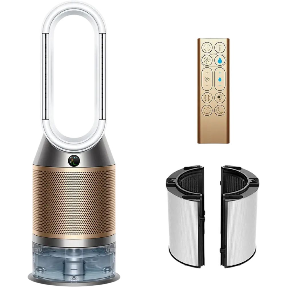 Dyson Purifier Humidify+Cool PH2 De-NOx (White/Gold) – Advanced 3-in-1 Air Purifier, Humidifier & Fan PH05 White Gold